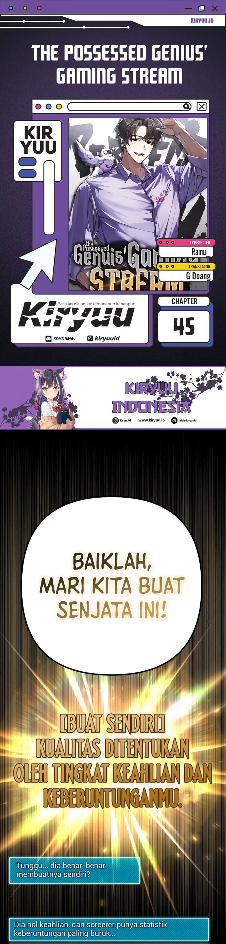 The Possessed Genius Gaming Stream chapter 45