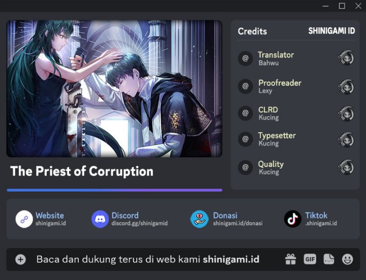 The Priest of Corruption Chapter 15 Bahasa Indonesia