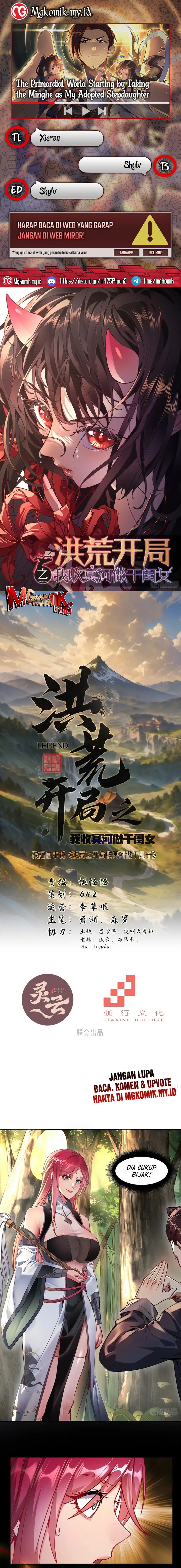The Primordial World: Starting by Taking the Minghe as My Adopted Stepdaughter Chapter 15 Bahasa Indonesia