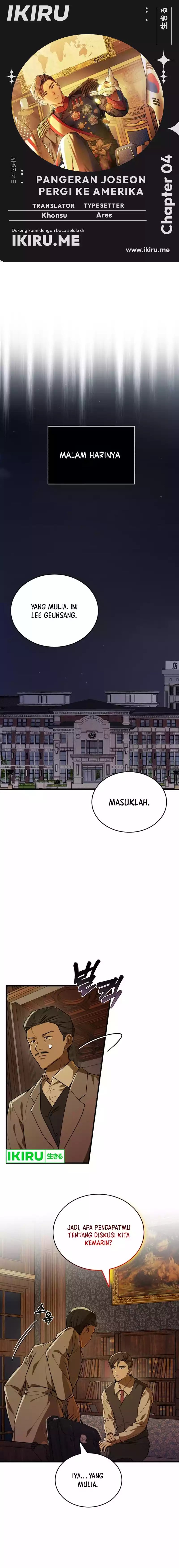 The Prince of Joseon: A One-Way Journey to America Chapter 04 Bahasa Indonesia