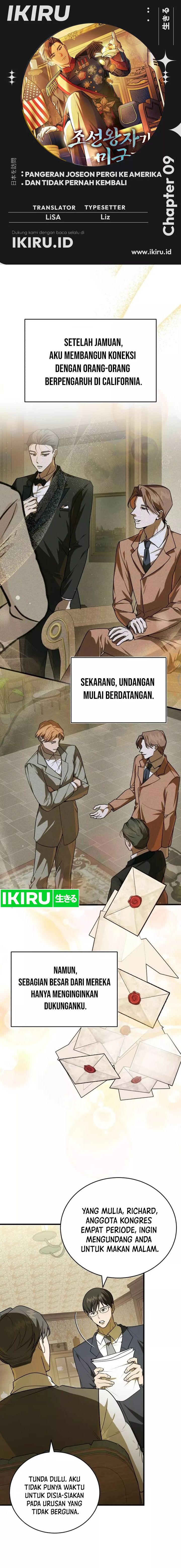 The Prince of Joseon: A One-Way Journey to America Chapter 09 Bahasa Indonesia