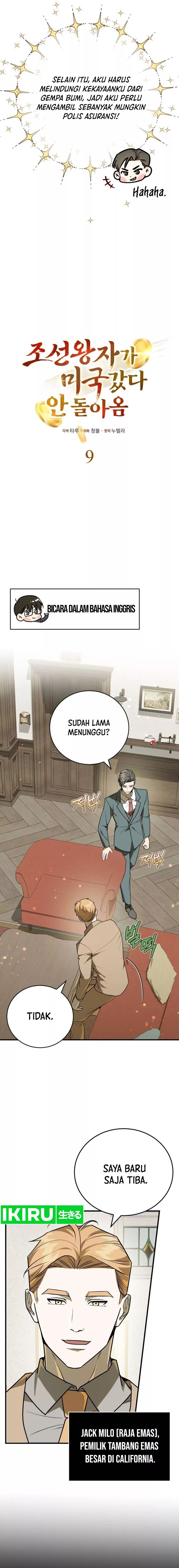 The Prince of Joseon: A One-Way Journey to America Chapter 09 Bahasa Indonesia