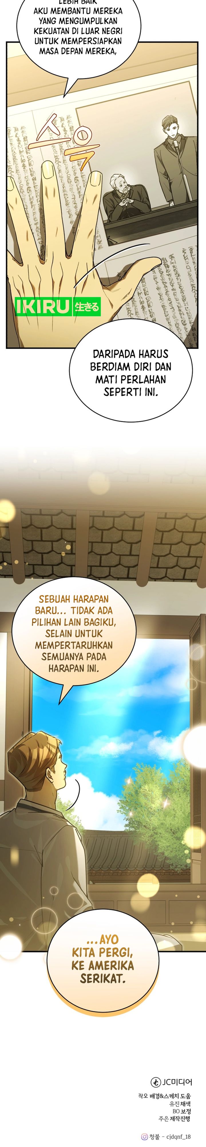 The Prince of Joseon: A One-Way Journey to America Chapter 29 Bahasa Indonesia