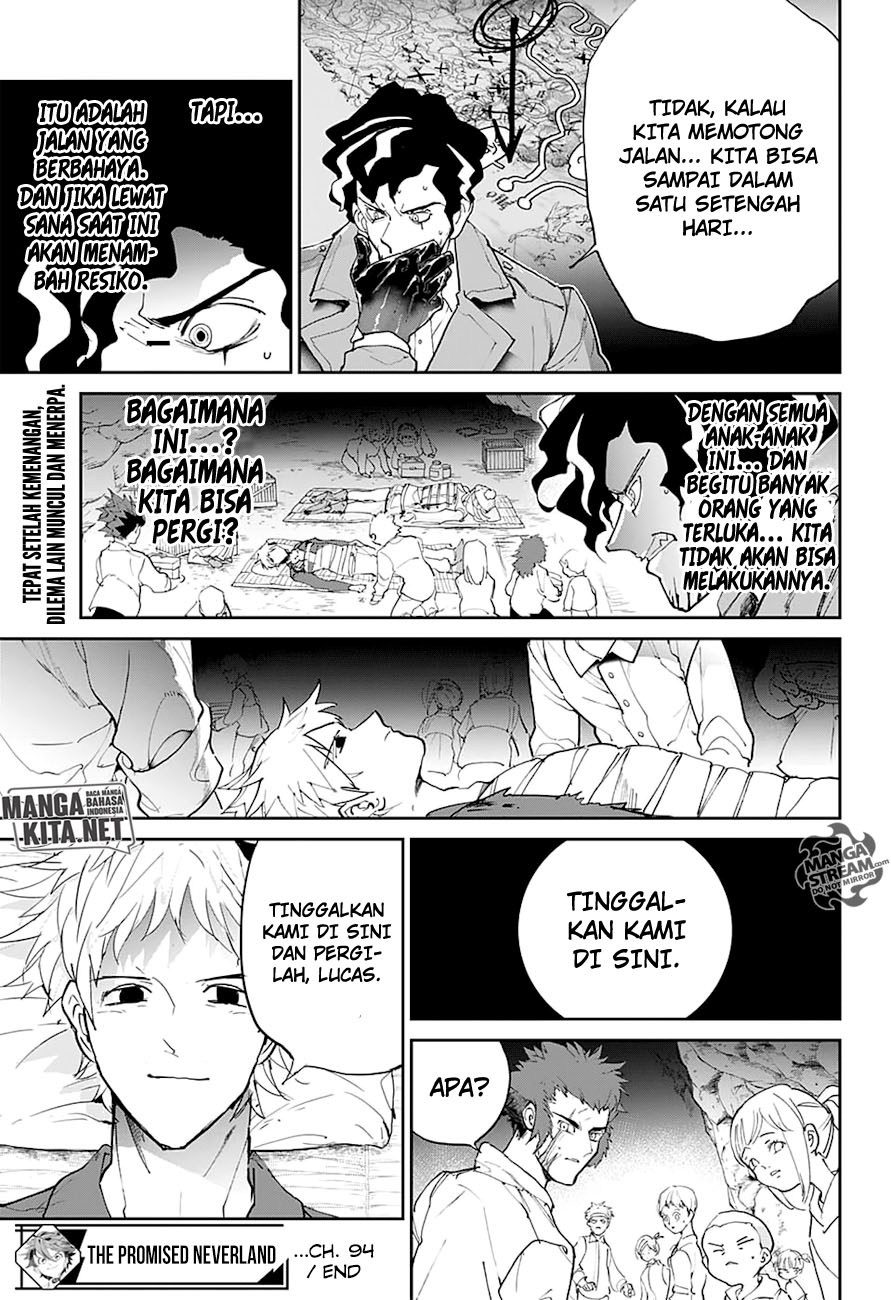 The Promised Neverland Chapter 94 Bahasa Indonesia