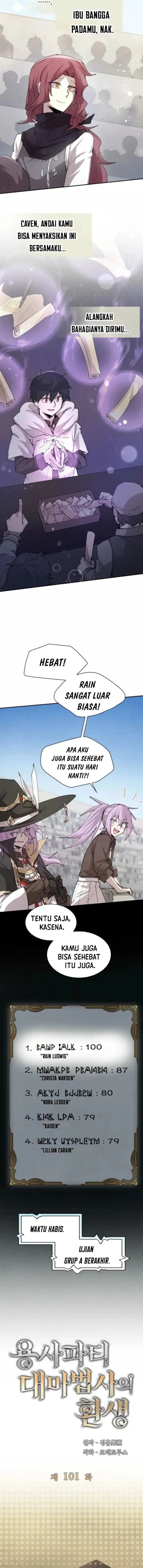 The Rebirth of the Hero’s Party’s Archmage Chapter 101 Bahasa Indonesia