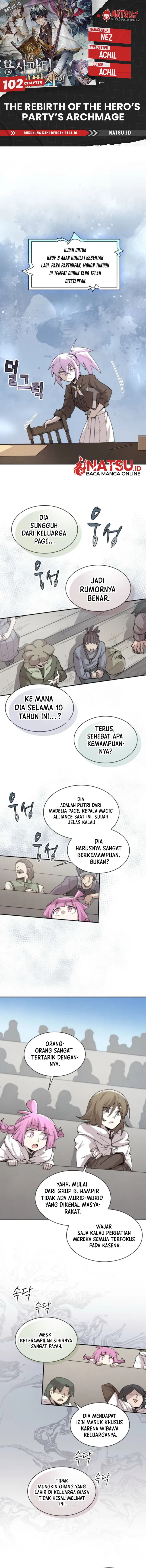 The Rebirth of the Hero’s Party’s Archmage Chapter 102 Bahasa Indonesia