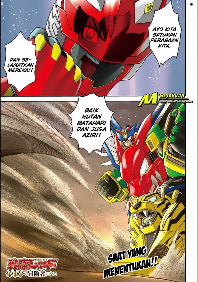 The Red Ranger Becomes an Adventurer in Another World Chapter 13.1 Bahasa Indonesia