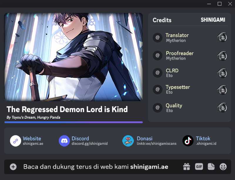 The Regressed Demon Lord Is Kind chapter 39