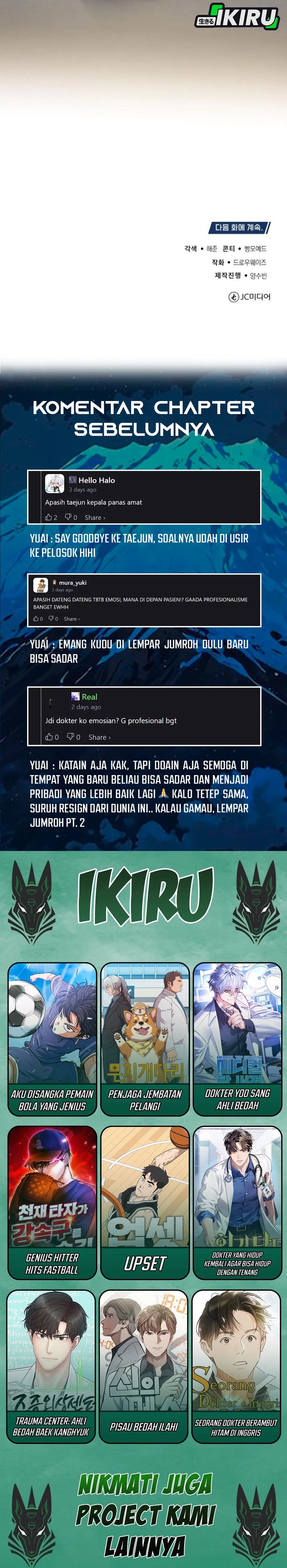 The Regressed Doctor Just Wanted to Live Quietly Chapter 41 Bahasa Indonesia