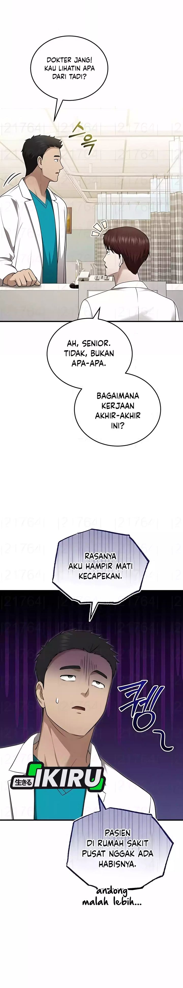 The Regressed Doctor Just Wanted to Live Quietly Chapter 49 Bahasa Indonesia