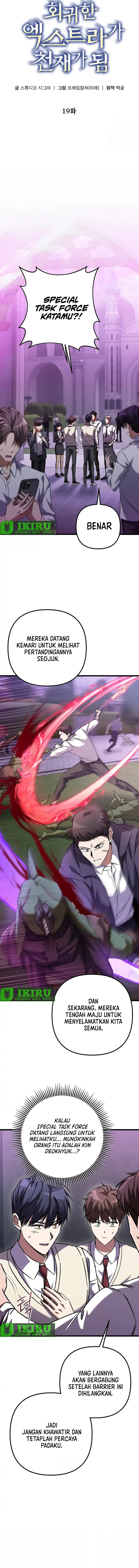 The Regressed Extra Becomes a Genius Chapter 19 Bahasa Indonesia