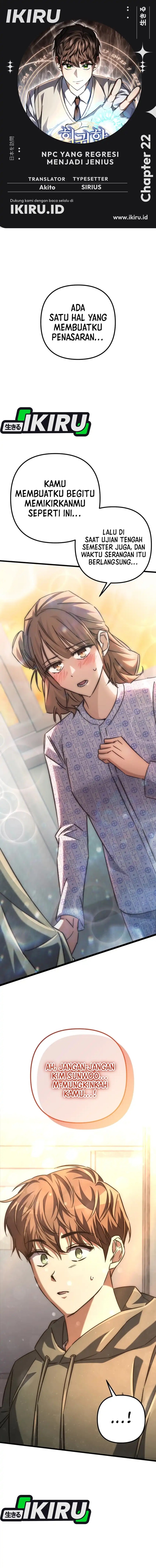 The Regressed Extra Becomes a Genius Chapter 22 Bahasa Indonesia