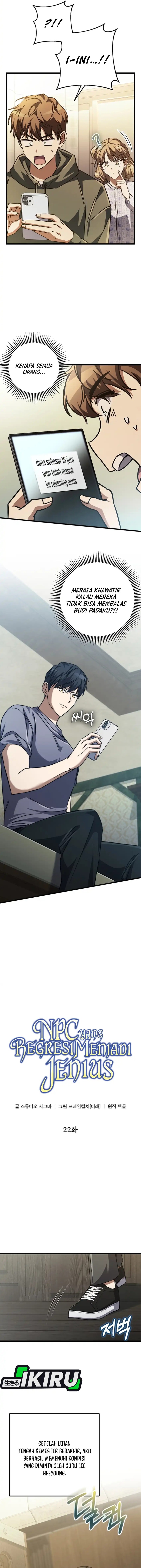 The Regressed Extra Becomes a Genius Chapter 22 Bahasa Indonesia
