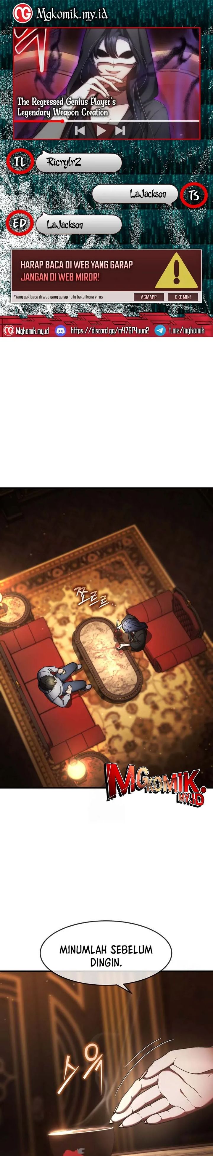 The Regressed Genius Player’s Legendary Weapon Creation chapter 72