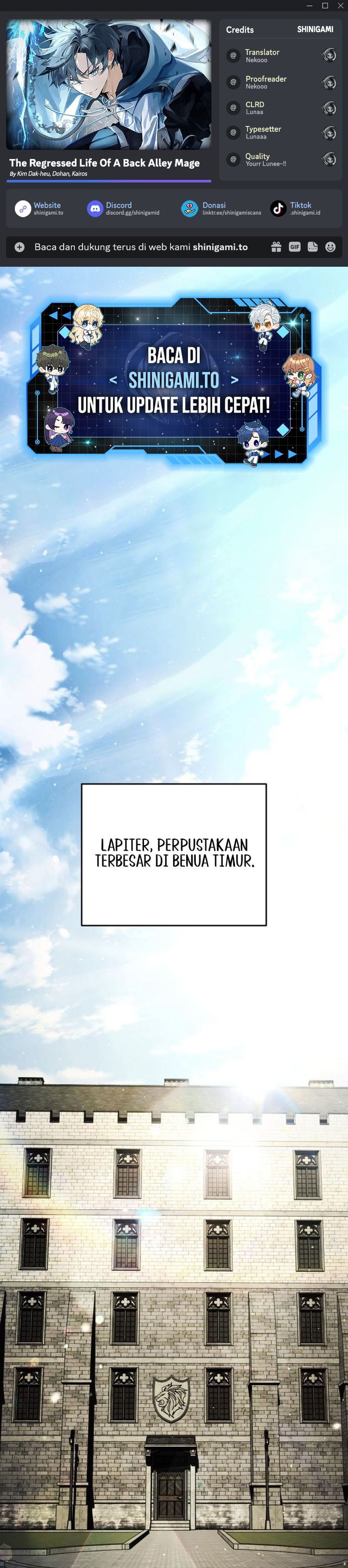 The Regressed Life Of A Back Alley Mage Chapter 20 Bahasa Indonesia