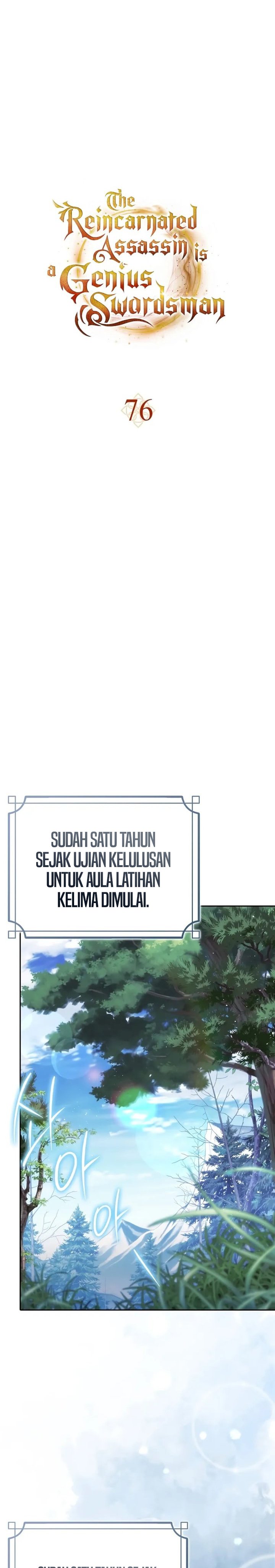 The Reincarnated Assassin is a Genius Swordsman Chapter 76 Bahasa Indonesia