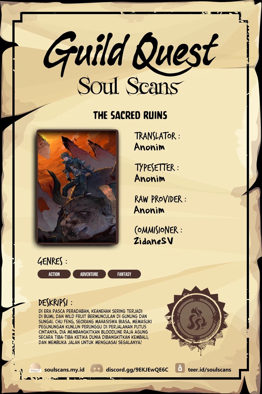 The Sacred Ruins Chapter 130 Bahasa Indonesia