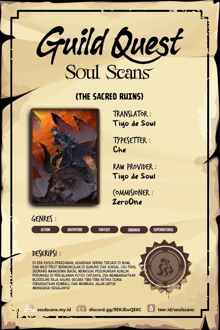 The Sacred Ruins Chapter 195 Bahasa Indonesia