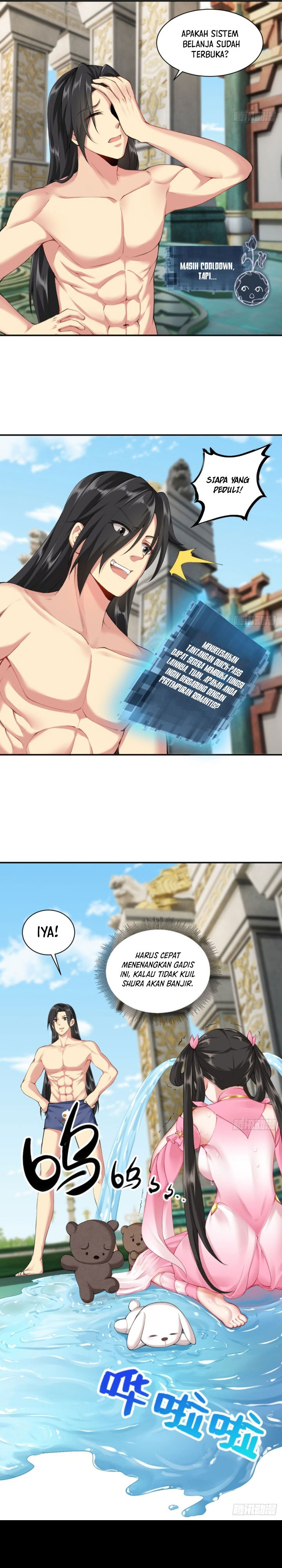 The Start of a Stunning and Feisty Master: A System with Ten Pounds of Rebellion Chapter 18 Bahasa Indonesia