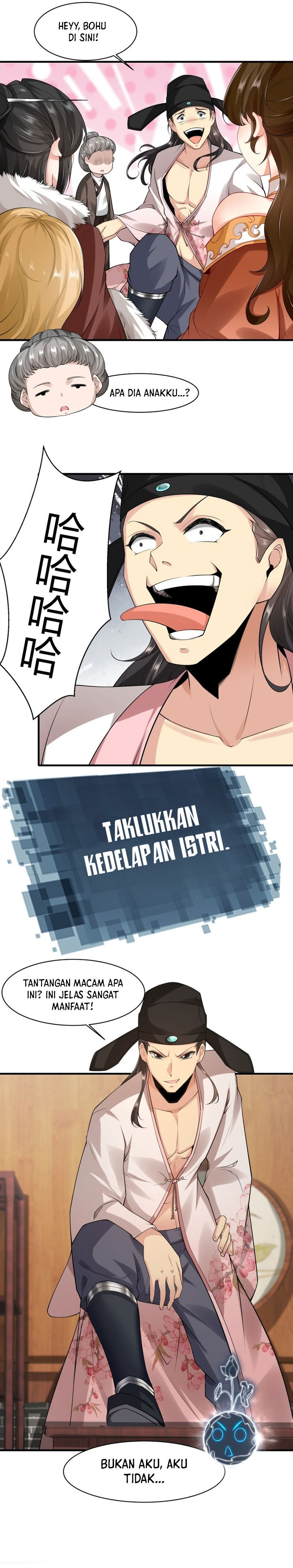 The Start of a Stunning and Feisty Master: A System with Ten Pounds of Rebellion Chapter 18 Bahasa Indonesia