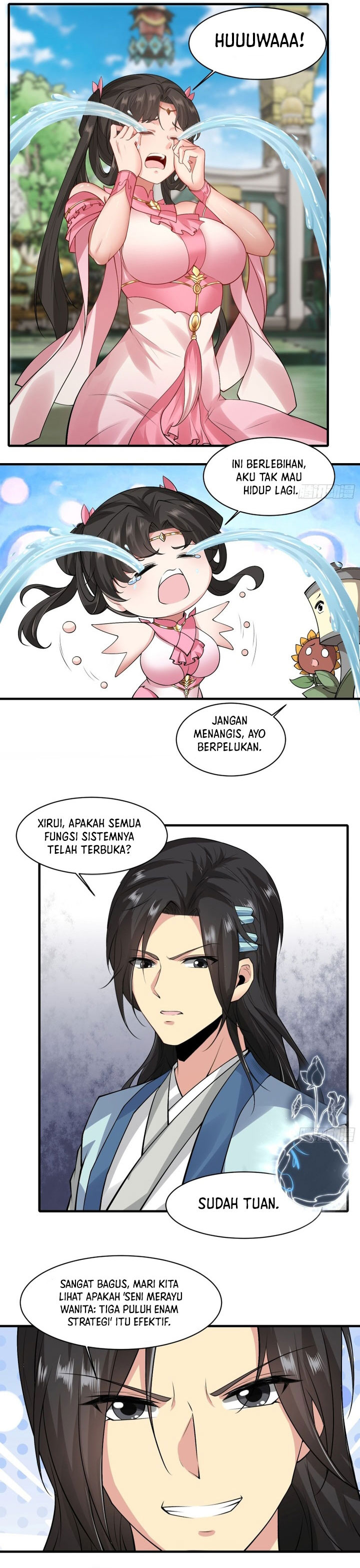 The Start of a Stunning and Feisty Master: A System with Ten Pounds of Rebellion Chapter 18 Bahasa Indonesia