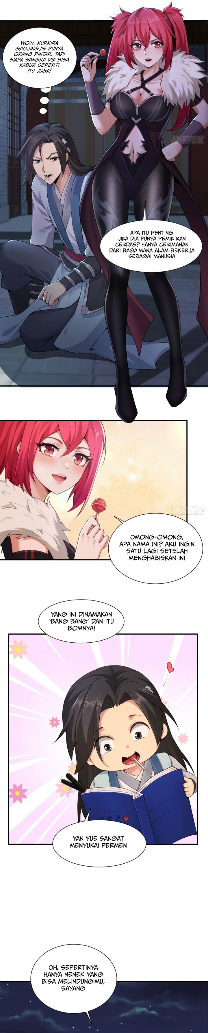 The Start of a Stunning and Feisty Master: A System with Ten Pounds of Rebellion Chapter 32 Bahasa Indonesia
