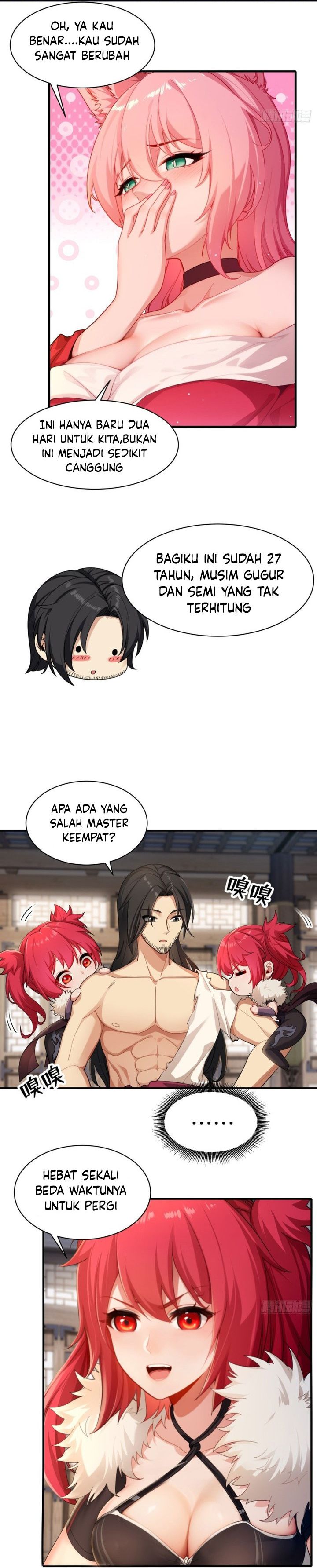 The Start of a Stunning and Feisty Master: A System with Ten Pounds of Rebellion Chapter 44 Bahasa Indonesia