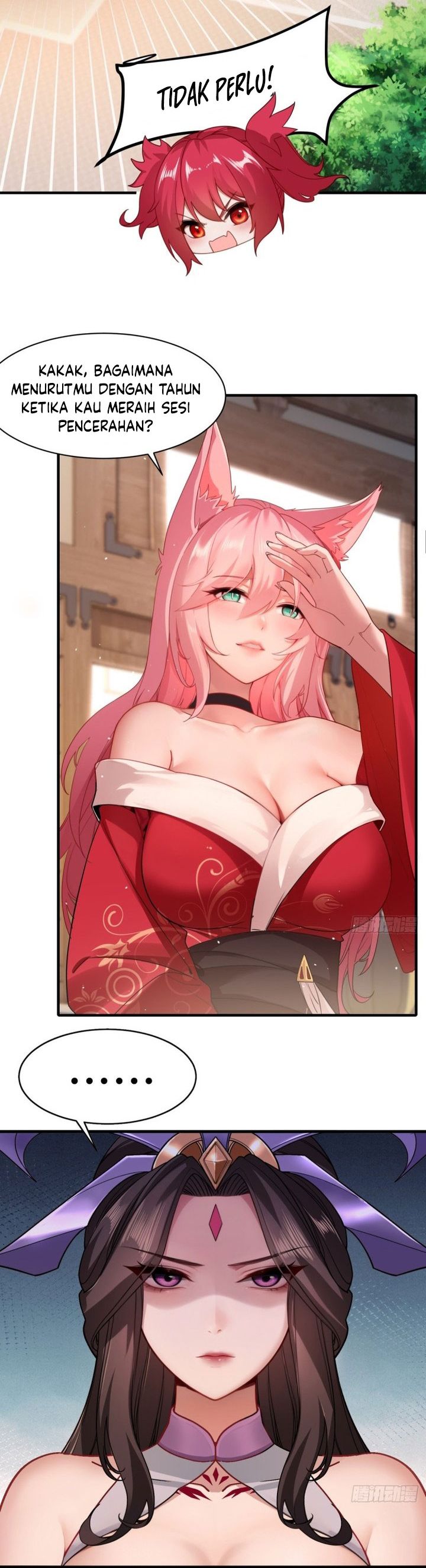 The Start of a Stunning and Feisty Master: A System with Ten Pounds of Rebellion Chapter 44 Bahasa Indonesia