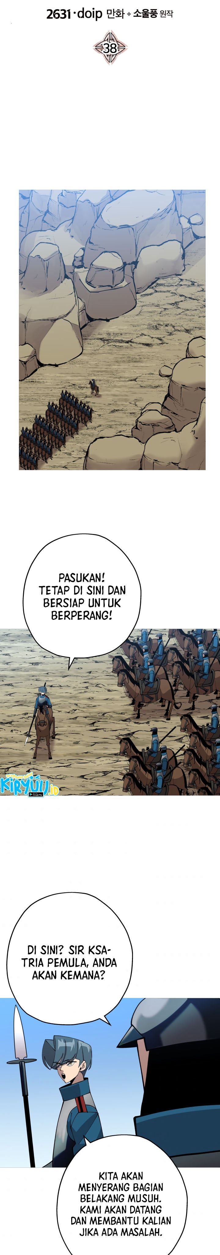 The Story of a Low-Rank Soldier Becoming a Monarch Chapter 38 Bahasa Indonesia