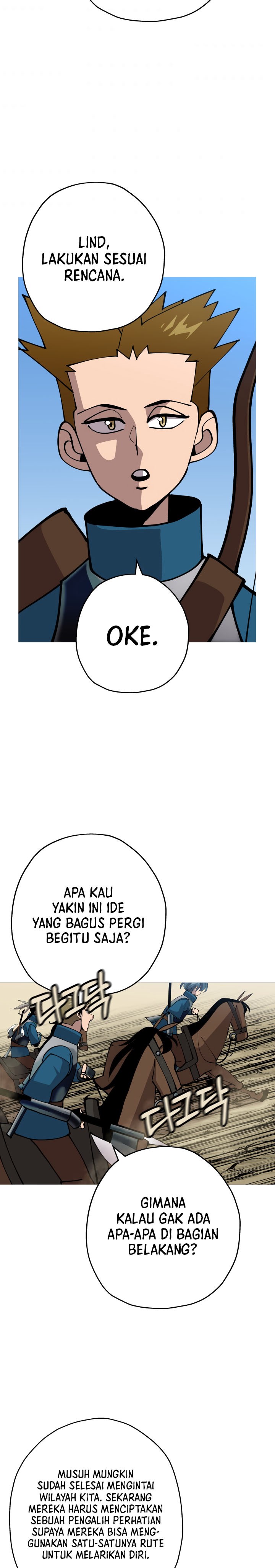 The Story of a Low-Rank Soldier Becoming a Monarch Chapter 38 Bahasa Indonesia