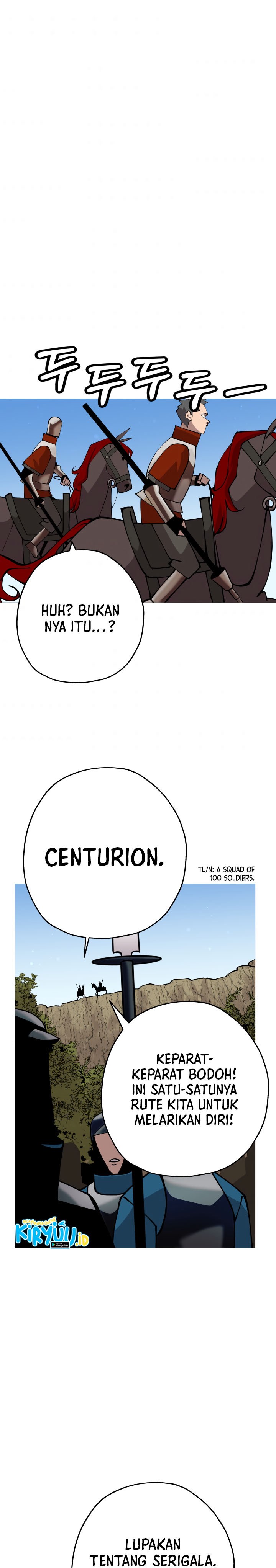 The Story of a Low-Rank Soldier Becoming a Monarch Chapter 38 Bahasa Indonesia