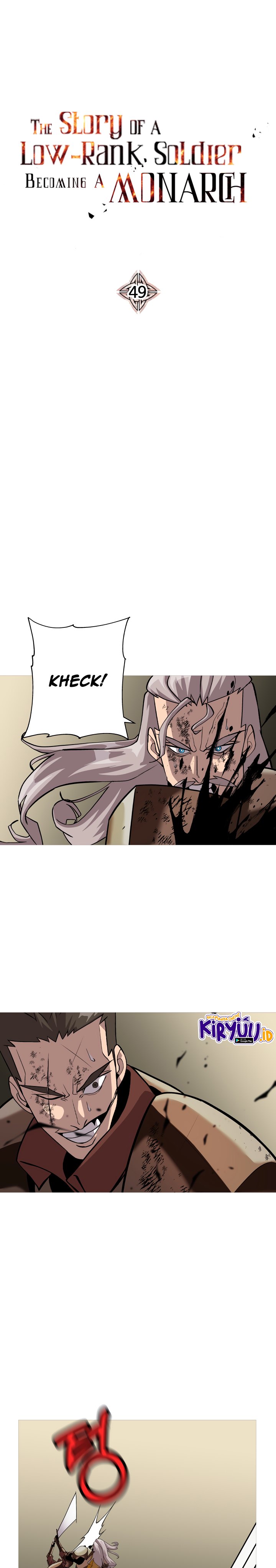 The Story of a Low-Rank Soldier Becoming a Monarch Chapter 49 Bahasa Indonesia