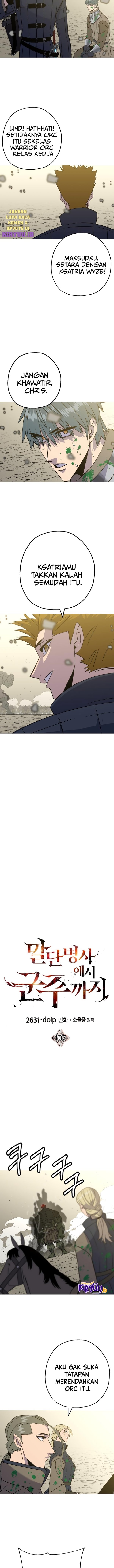 The Story of a Low-Rank Soldier Becoming a Monarch Chapter 107 Bahasa Indonesia