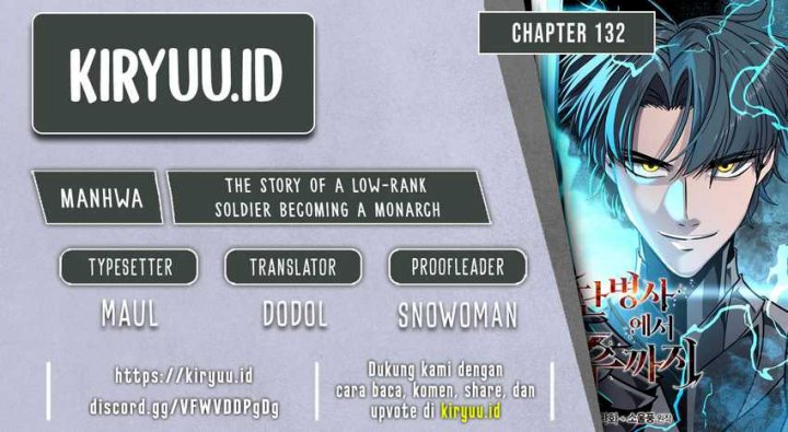 The Story of a Low-Rank Soldier Becoming a Monarch Chapter 132 Bahasa Indonesia