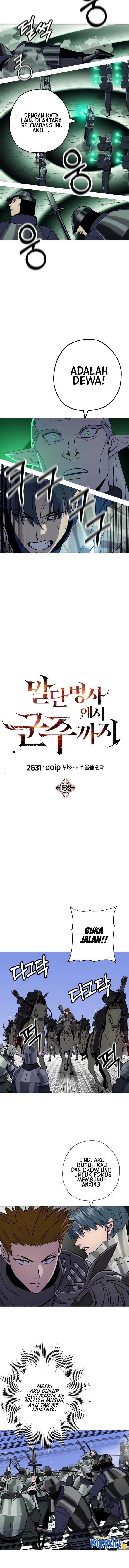The Story of a Low-Rank Soldier Becoming a Monarch Chapter 132 Bahasa Indonesia