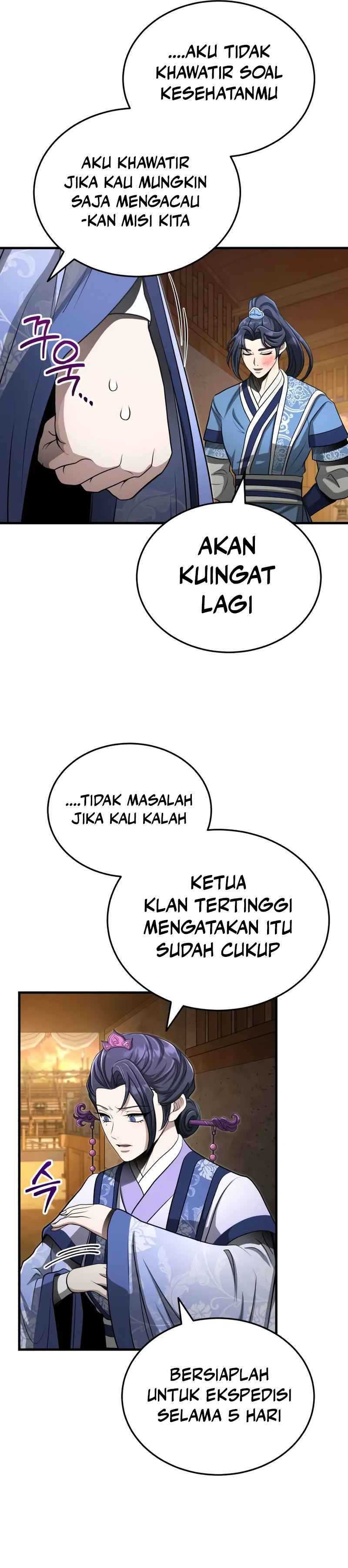 The Terminally Ill Young Master of the Baek Clan Chapter 61 Bahasa Indonesia