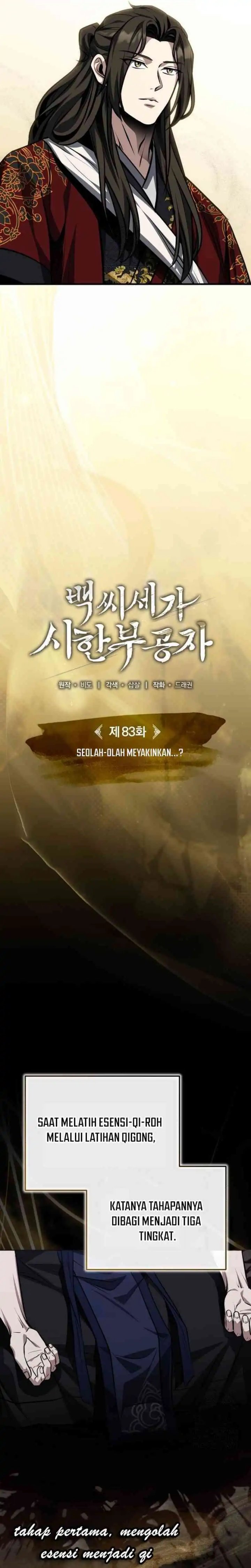 The Terminally Ill Young Master of the Baek Clan Chapter 83 Bahasa Indonesia