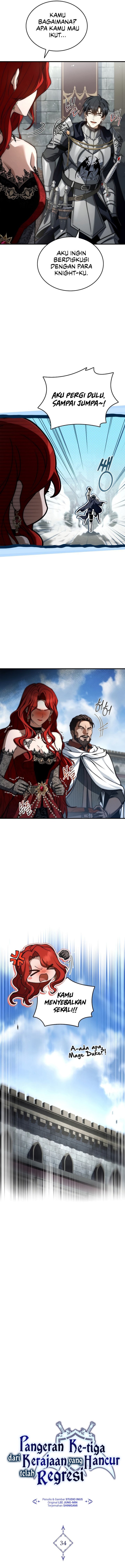 The Third Prince Of The Fallen Kingdom has Regressed Chapter 34 Bahasa Indonesia