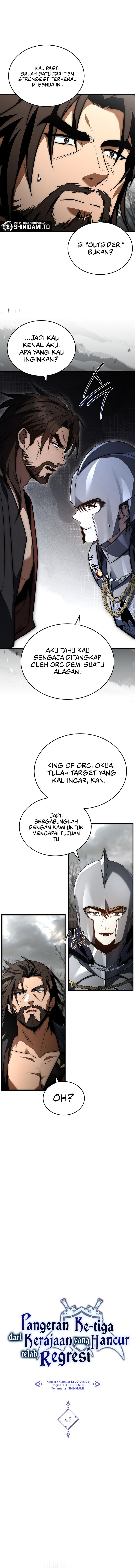 The Third Prince Of The Fallen Kingdom has Regressed Chapter 45 Bahasa Indonesia