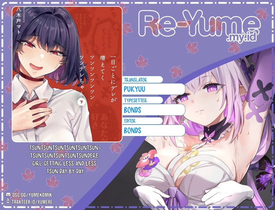 The Tsuntsuntsuntsuntsuntsuntsuntsuntsuntsuntsundere Girl Getting Less and Less Tsun Day by Day Chapter 25-37.5 Bahasa Indonesia