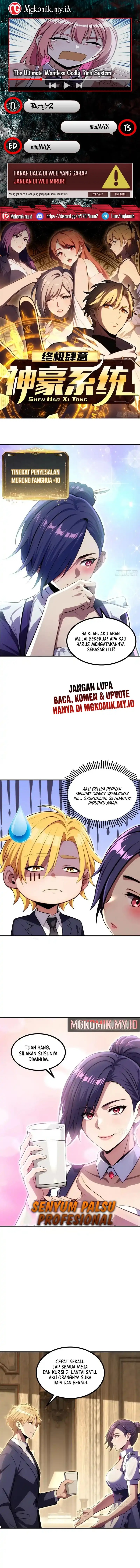 The Ultimate Wantless Godly Rich System Chapter 72 Bahasa Indonesia