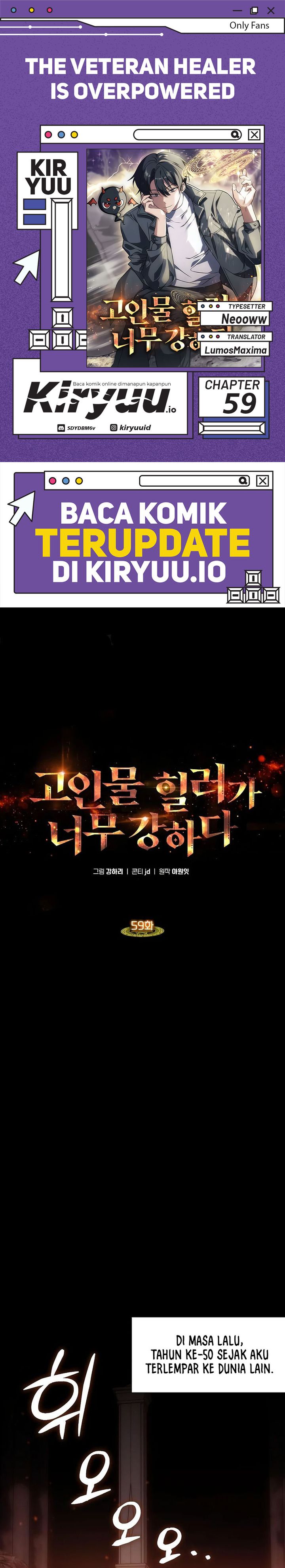 The Veteran Healer Is Overpowered Chapter 59 Bahasa Indonesia