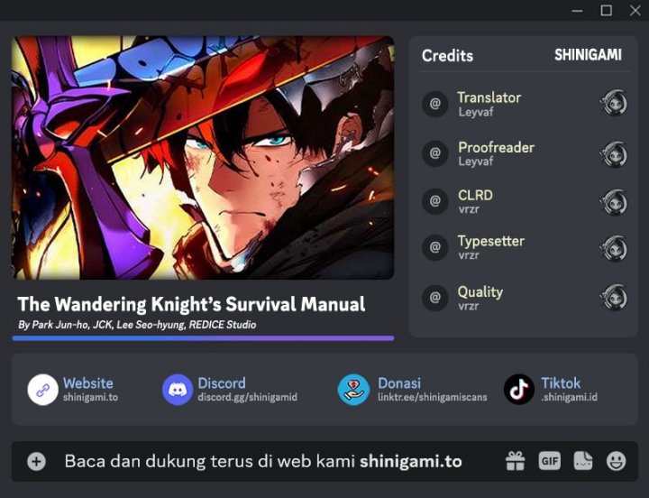 The Wandering Knight’s Survival Manual Chapter 12 Bahasa Indonesia
