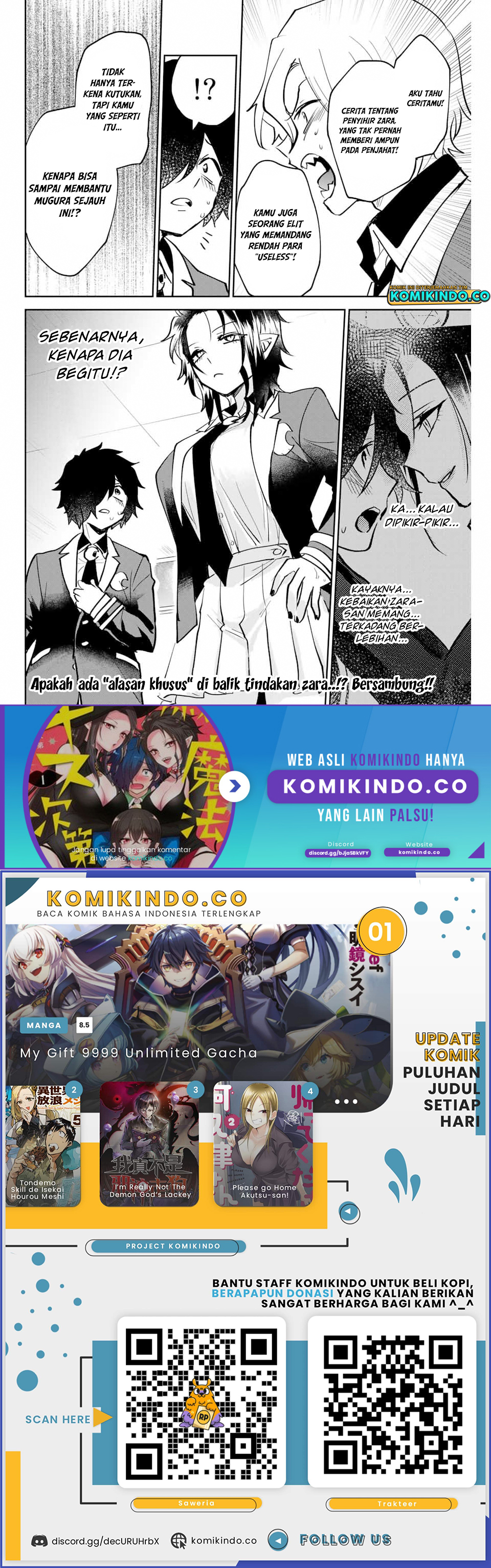 The Witch Controls Her Age and Magic With a Kiss Chapter 13 Bahasa Indonesia