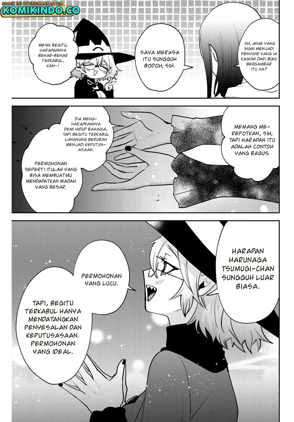 The Witch Controls Her Age and Magic With a Kiss Chapter 39 Bahasa Indonesia