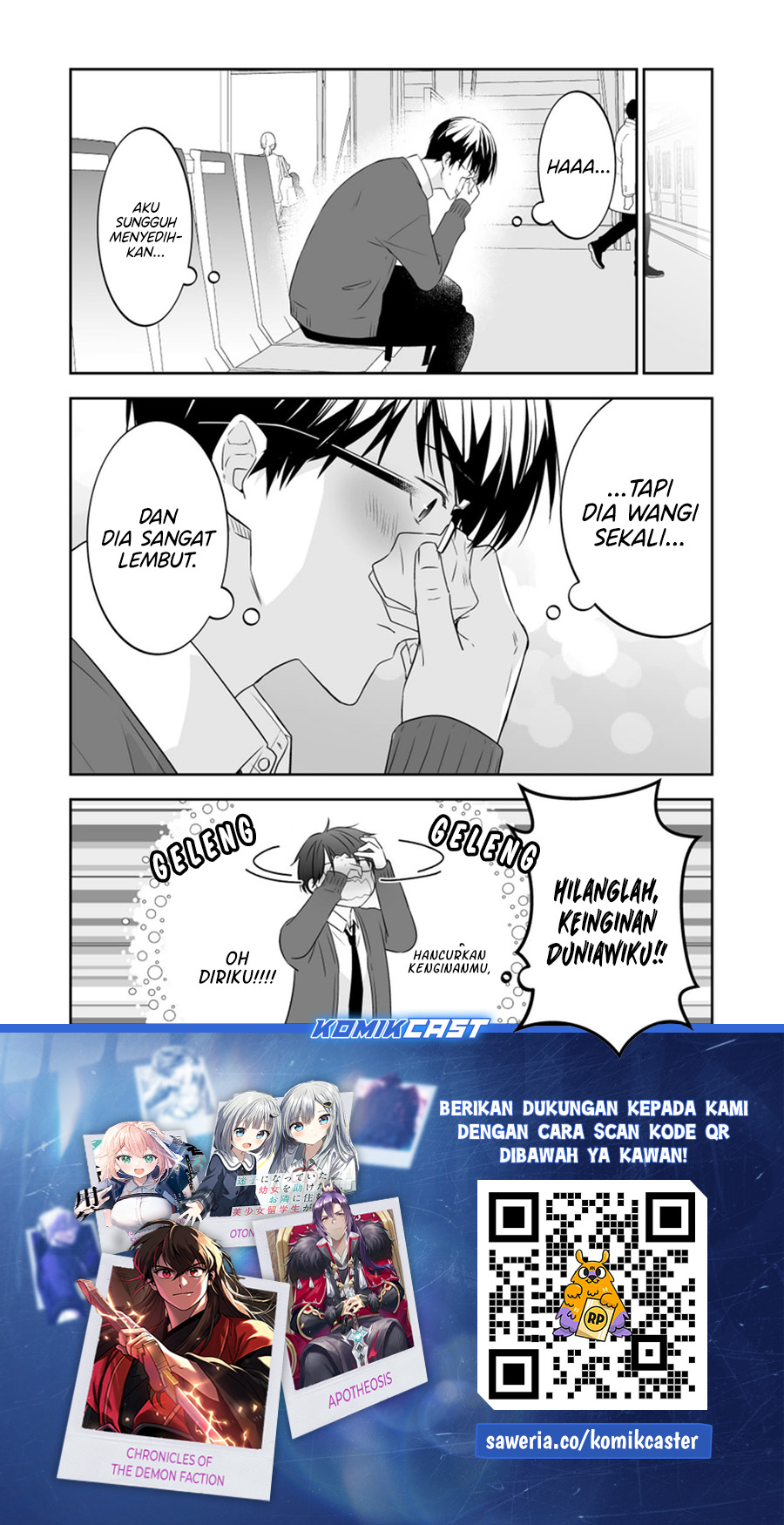 The World Will Be Destroyed Tomorrow, so I Want to Rub Your Boobs Chapter 17 Bahasa Indonesia