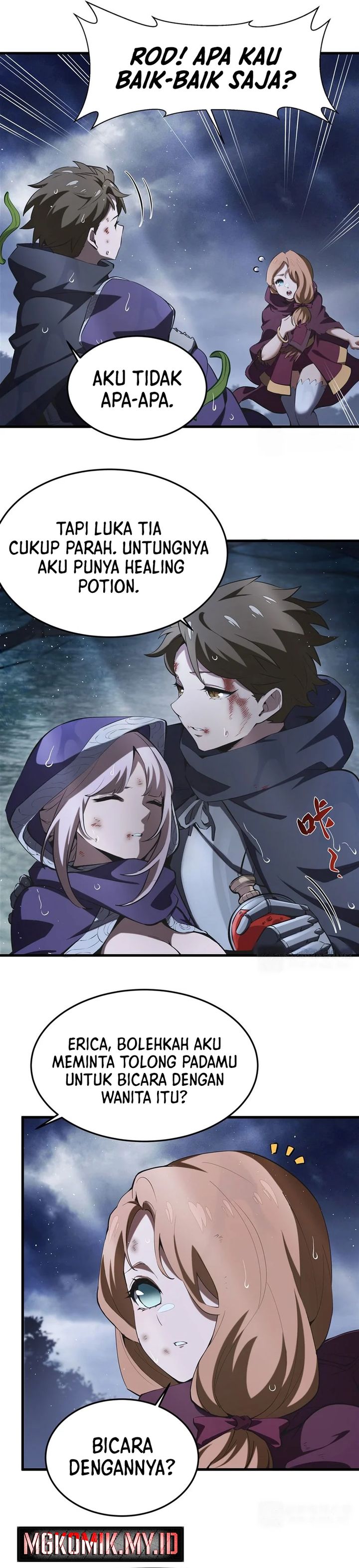 The Yellow-haired Villain in Female Main Character’s Novel wants Happiness Chapter 21 Bahasa Indonesia