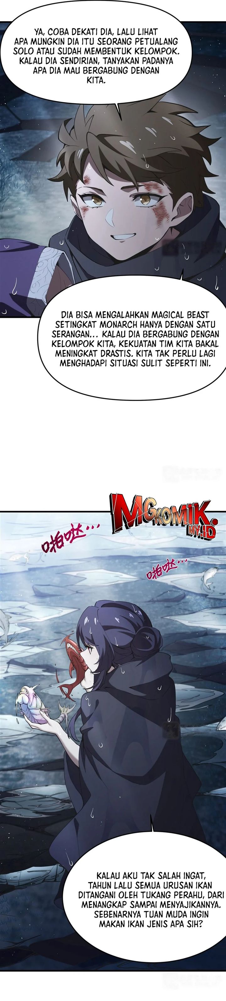 The Yellow-haired Villain in Female Main Character’s Novel wants Happiness Chapter 21 Bahasa Indonesia