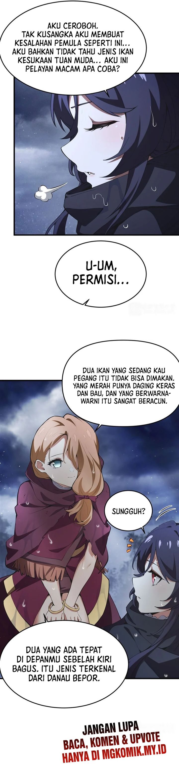 The Yellow-haired Villain in Female Main Character’s Novel wants Happiness Chapter 21 Bahasa Indonesia