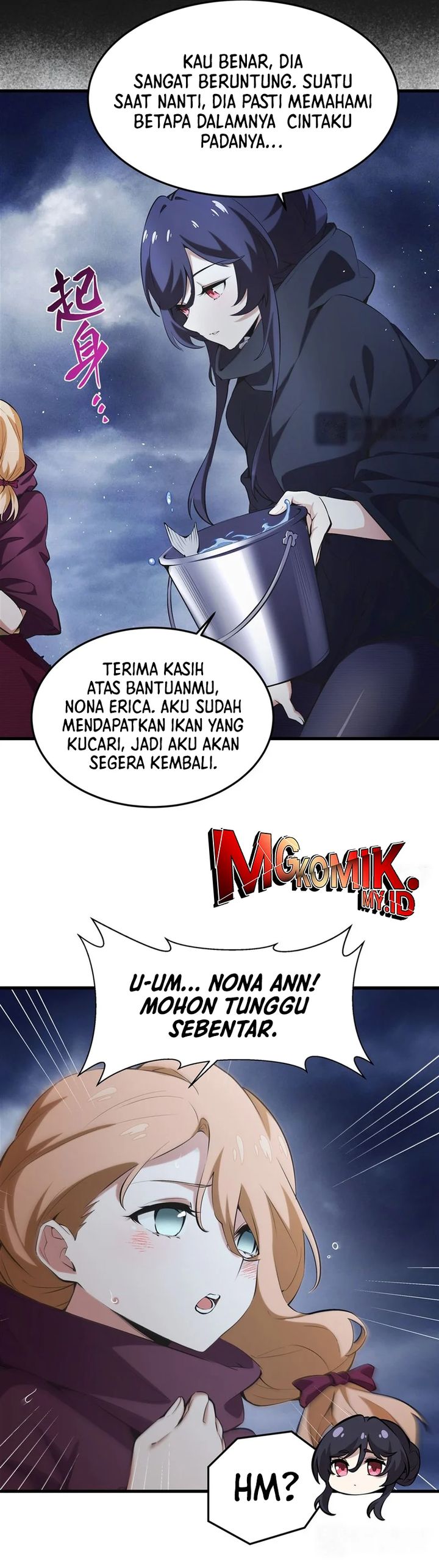 The Yellow-haired Villain in Female Main Character’s Novel wants Happiness Chapter 21 Bahasa Indonesia